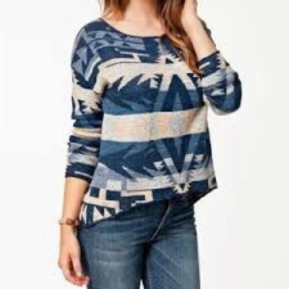 Denim & Supply Ralph Lauren Sweaters - Ralph Lauren Denim & Supply Aztec Jacquard Cotton Lightweight Sweater Women’s M